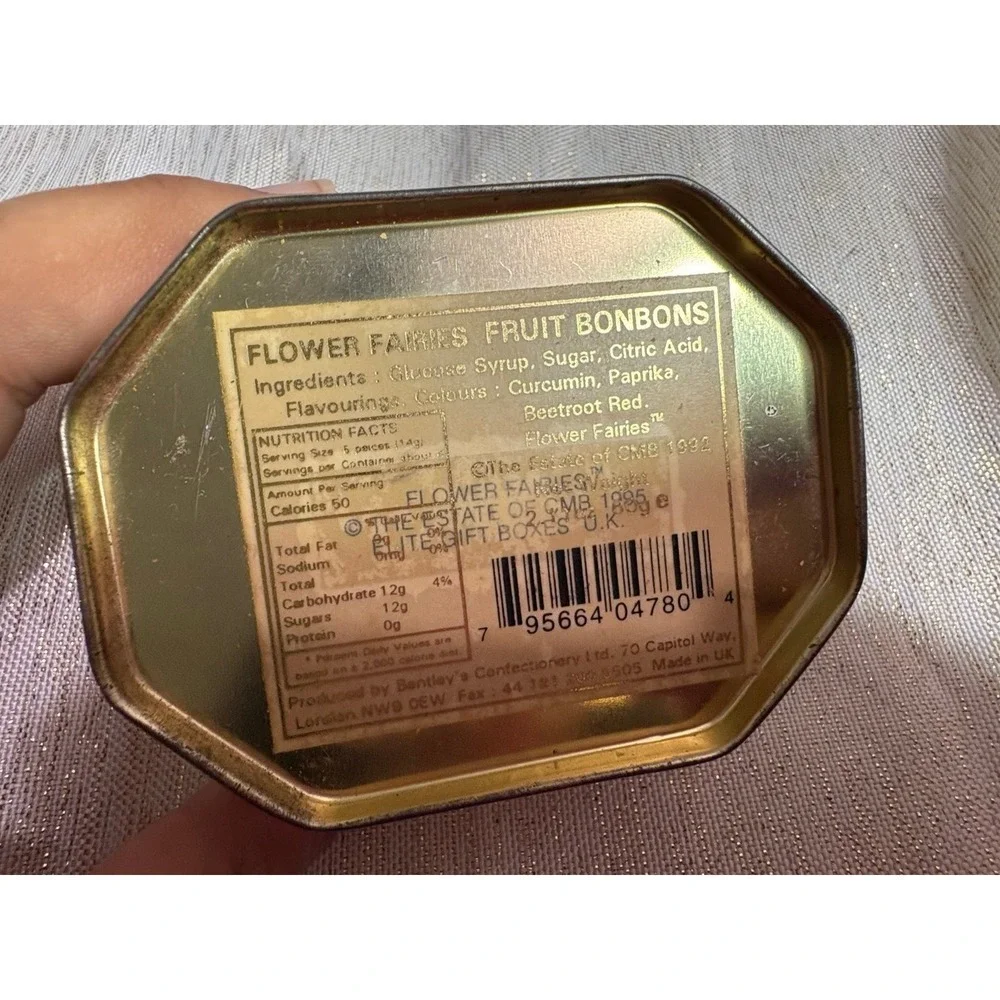 Vintage Flower Fairies Tin, The Estate of CMB 1995 Elite Gift Boxes UK Collectib
